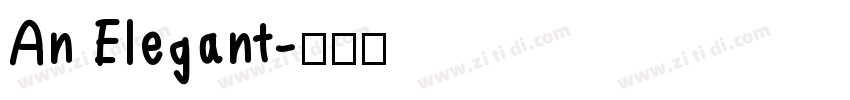 An Elegant字体转换